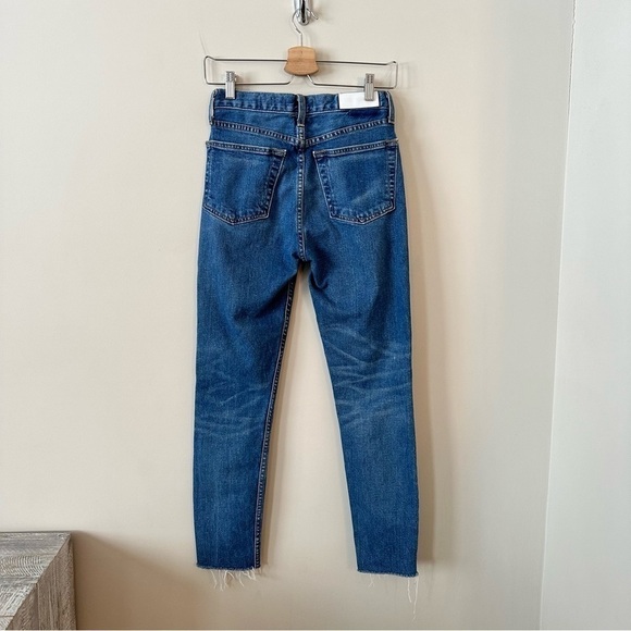Re/Done-High Rise Ankle Crop Jeans (Size:26) - Picture 4 of 14